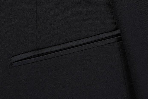 Black Mens Modern Fit Suit – Inspired by Men’s Tuxedo Jackets for Weddings Plus Size